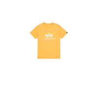 Alpha Industries Basic Big Logo T-Shirt for Men tangerine