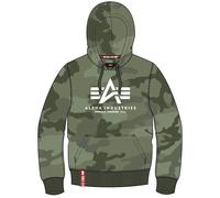Alpha Industries Basic Camo Hoodie, green, size S for Men