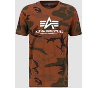 Alpha Industries Basic Camo T-Shirt, brown, size M for Men