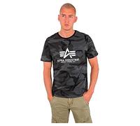 Alpha Industries Basic Camo T-Shirt for Men Black Camo