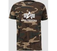 Alpha Industries Basic Big Logo Camo T-Shirt for Men Size M - wdl camo 65