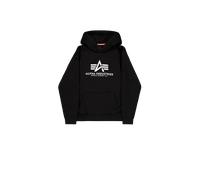 Alpha Industries Basic Carbon Hoodie for Men Size 2XL - black / silver