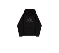 Alpha Industries Basic Carbon Hoodie for Men Size 3XL - black/black