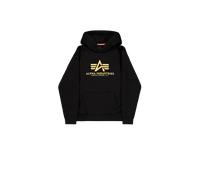 Alpha Industries Basic Carbon Hoodie for Men Size 3XL - black/gold