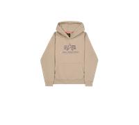 Alpha Industries Basic Carbon Hoodie for Men Size L - vintage sand
