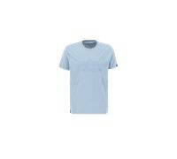 Alpha Industries Basic Embroidery T-Shirt for Men Size M - greyblue