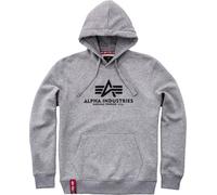 Alpha Industries Basic Hoodie, grey, size S for Men