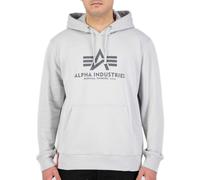 Alpha Industries Basic Big Logo Hoodie for Men Size L - pastel grey