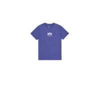 Alpha Industries Basic Mid Logo T-Shirt for Men Size 2XL - night purple