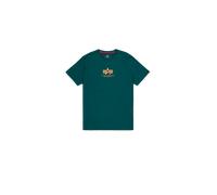 Alpha Industries Basic Mid Logo T-Shirt for Men Size L - Force Green