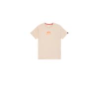 Alpha Industries Basic Mid Logo T-Shirt for Men Size S - organic beige