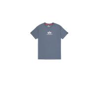 Alpha Industries Basic Mid Logo T-Shirt for Men Size XS - denim blue