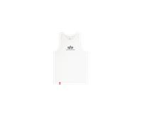 Alpha Industries Basic Mid Logo Tank Tanks for Men Size L - white