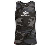 Alpha Industries Basic Mid Logo Tank Top - Black Camo