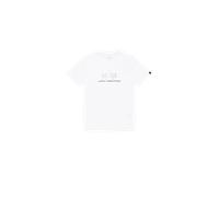 Alpha Industries Basic Mid Logo TPU T-Shirt for Men Size XL - white / chrome