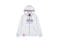 Alpha Industries Basic Puff Print Camo Zip Hoodie for Men Size 2XL - pastel grey