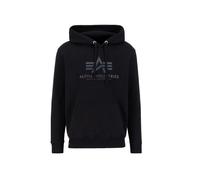 Alpha Industries Basic Rainbow Reflective Print Hoodie for Men Size 2XL - black