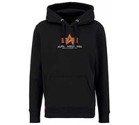 Alpha Industries Basic Rubber Hoodie, black, size M
