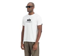 T-shirt Alpha Industries Basic Rubber Blanc 2XL
