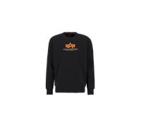Alpha Industries Basic Rubber Sweatshirt for Men Size L - black