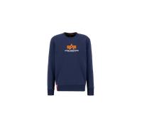 Alpha Industries Basic Rubber Sweatshirt for Men Size XL - ultra navy