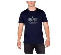 Alpha Industries Basic Big Logo T-Shirt for Men Size 3XL - rep.blue