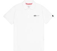 Alpha Industries Basic Sl Short Sleeve Polo White M Men