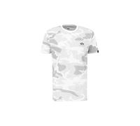 Alpha Industries Basic Small Logo Camo T-Shirt for Men Size XL - white camo