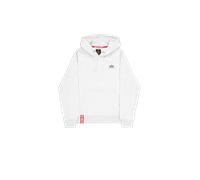 Alpha Industries Basic Small Logo Hoodie for Men Size 3XL - pastel grey melange