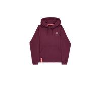 Alpha Industries Basic Small Logo Hoodie for Men Size L - dark cherry