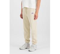 Alpha Industries Basic Small Logo II Jogger Pants for Men Size XL - vintage white