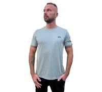 Alpha Industries Basic Small Logo Short Sleeve T-shirt Grey XL Men