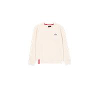 Alpha Industries Basic Small Logo Sweatshirt for Men Size 3XL - vintage white