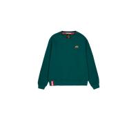 Alpha Industries Basic Small Logo Sweatshirt for Men Size L - Force Green