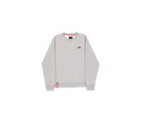 Alpha Industries Basic Small Logo Sweatshirt for Men Size L - grey heather