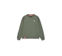 Alpha Industries Basic Small Logo Sweatshirt for Men Size M - dark olive