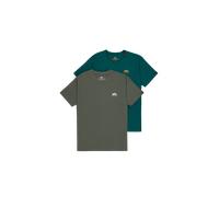 Alpha Industries Basic Small Logo T-Shirt 2 Pack for Men Size S -