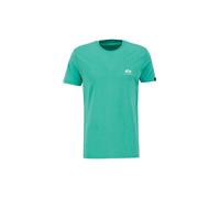 Alpha Industries Basic Small Logo T-Shirt for Men Size 3XL - atomic green