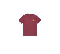 Alpha Industries Basic Small Logo T-Shirt for Men Size 3XL - burgundy