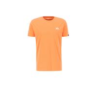 Alpha Industries Basic Small Logo T-Shirt for Men Size 3XL - tangerine