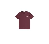 Alpha Industries Basic Small Logo T-Shirt for Men Size M - deep maroon