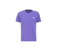 Alpha Industries Basic Small Logo T-Shirt for Men Size M - electric violet