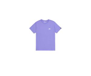 Alpha Industries Basic Small Logo T-Shirt for Men Size S - electric violet