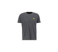 Alpha Industries Basic Small Logo T-Shirt for Men Size XS - charcoal heather