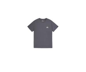 Alpha Industries Basic Small Logo T-Shirt for Men Size XS - greyblack