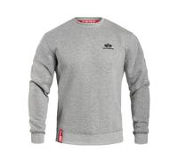 Basic Sweater Small Logo alpha industries Mid Grey XXL