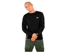 Alpha Industries Basic Sweater Small Logo Sweatshirt for Men Black