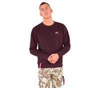 Alpha Industries Basic Sweater Small Logo Sweatshirt for Men Deep Maroon
