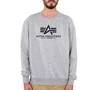 Alpha Industries Basic Sweater Sweatshirt for Men Grey Heather