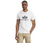Alpha Industries Basic T 2 Pack T-Shirt for Men, Black/White, L